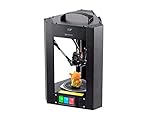 Monoprice Mini Delta v2 3D Printer (110 x 120mm) Heated Build Plate, PoloPrint Pro Wi-Fi, Auto Resume, Advanced Gcode Auto Leveling, Open Source, Works with PLA & ABS