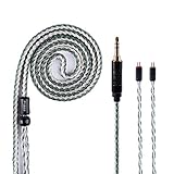 Audio Cable Extension 16 Cores Silver Plated HiFiHear Replacement Cable Balanced IEM Earphones Cable with 0.78mm Connection for ES4 ZS6 ZS5 ZST ZSR ZS10 ZS3 TFZ ES3 TRNV10 C10 C16 (2Pin 3.5MM)