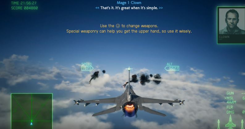 Ace Combat 7 Clouds High-G Turns