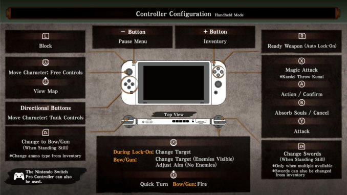 Onimusha Warlords Switch Controls