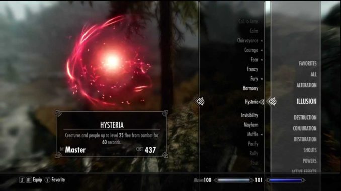 illusion spells skyrim