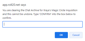 roll20 clear chat